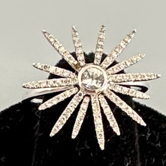 EFFY 14k Diamonds white solid gold  Ring - Picture 2 of 9